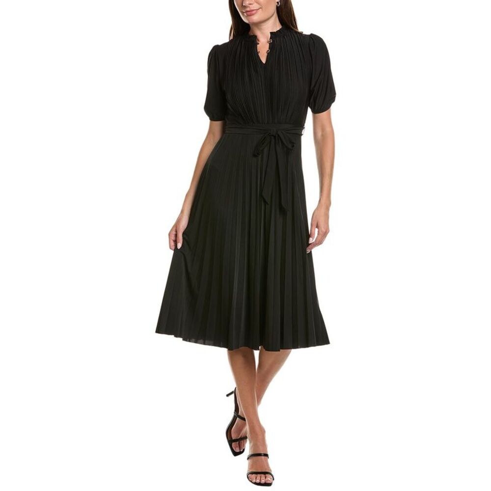 Sharagano Womens  A-Line Dress, Black